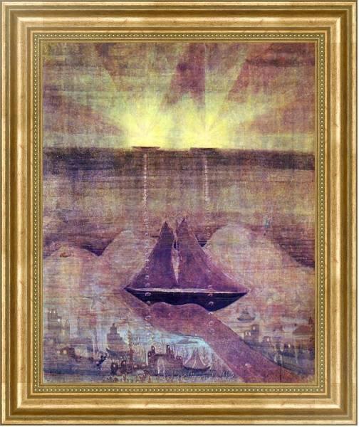 Постер Анданте (Соната моря) с типом исполнения На холсте в раме в багетной раме NA033.1.051