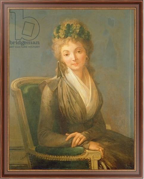 Постер Portrait presumed to be Lucile Desmoulins 1794 с типом исполнения На холсте в раме в багетной раме 35-M719P-83