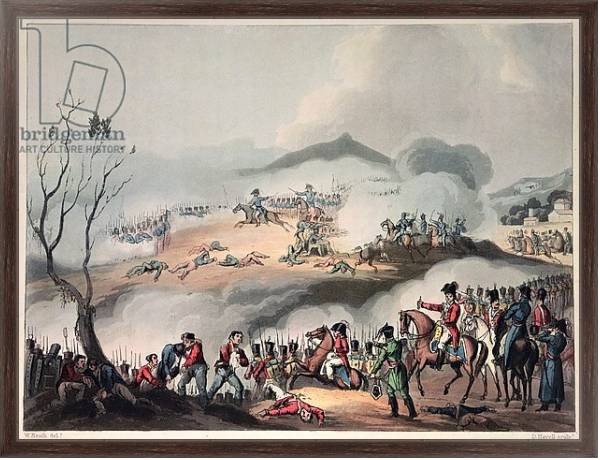 Постер Battle of Orthes, 27th February 1814, engraved by Daniel Havell с типом исполнения На холсте в раме в багетной раме 221-02