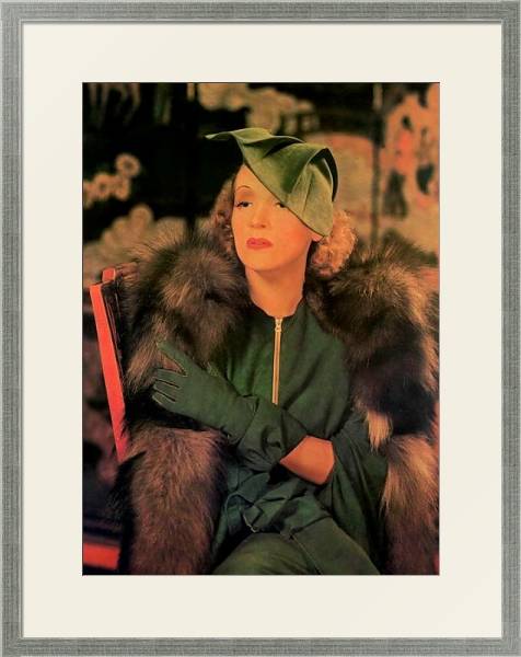 Постер Dietrich, Marlene 8 с типом исполнения Под стеклом в багетной раме 1727.2510