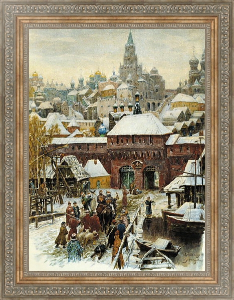 Постер Москва. Конец XVII века с типом исполнения На холсте в раме в багетной раме 484.M48.310