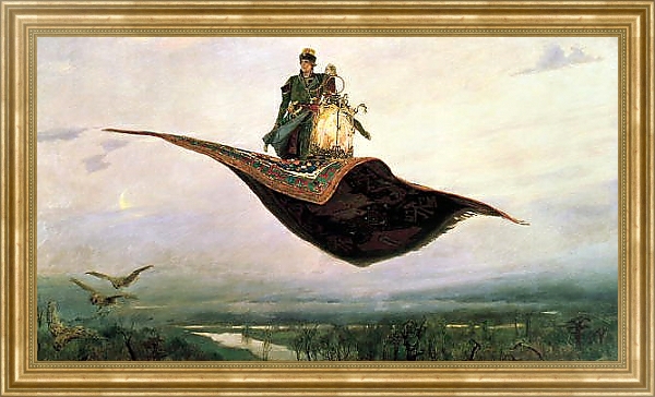 Постер Ковёр-самолёт. 1880 с типом исполнения На холсте в раме в багетной раме NA033.1.051