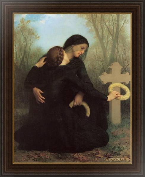 Постер День смерти с типом исполнения На холсте в раме в багетной раме 1.023.151