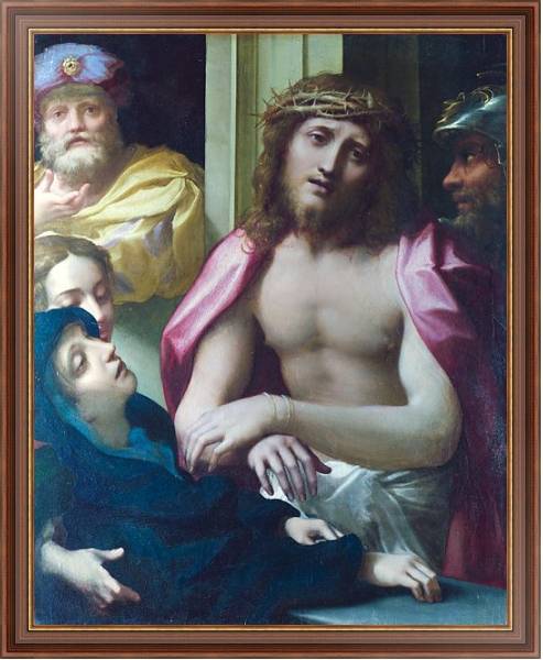 Постер Представление Христа людям 1 с типом исполнения На холсте в раме в багетной раме 35-M719P-83