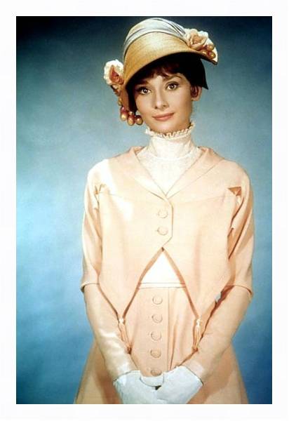 Постер Хепберн Одри 309 с типом исполнения На холсте в раме в багетной раме 221-03
