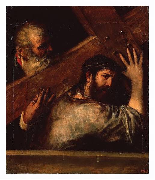 Постер Несение креста с типом исполнения На холсте в раме в багетной раме 221-03