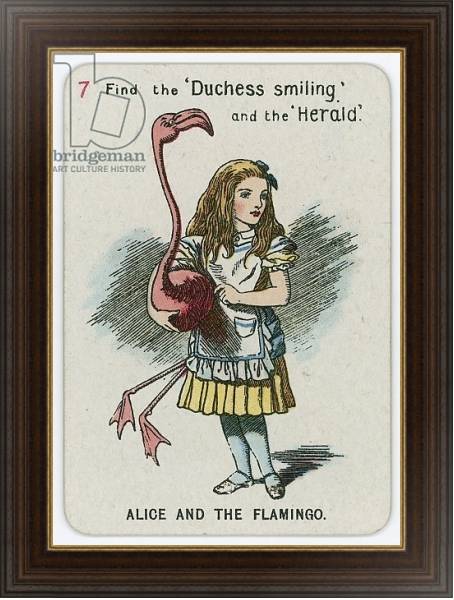 Постер Alice and the Flamingo с типом исполнения На холсте в раме в багетной раме 1.023.151