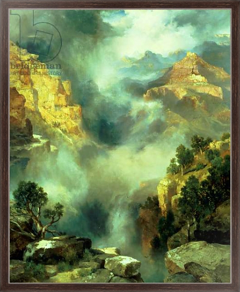 Постер Mist in the Canyon, 1914 с типом исполнения На холсте в раме в багетной раме 221-02