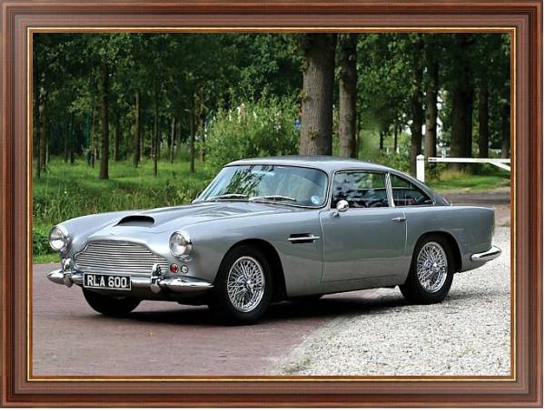 Постер Aston Martin DB4 '1958–63 дизайн Touring с типом исполнения На холсте в раме в багетной раме 35-M719P-83