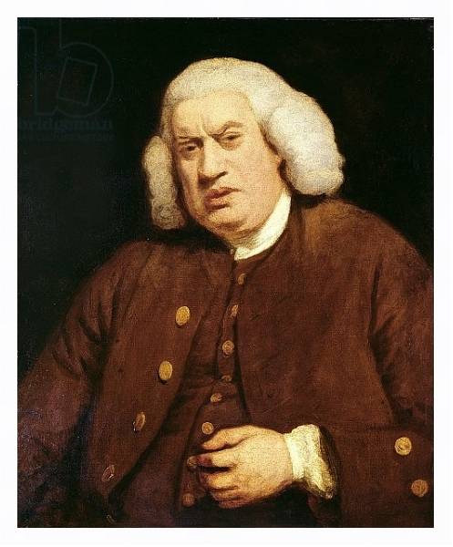 Постер Portrait of Dr. Samuel Johnson с типом исполнения На холсте в раме в багетной раме 221-03