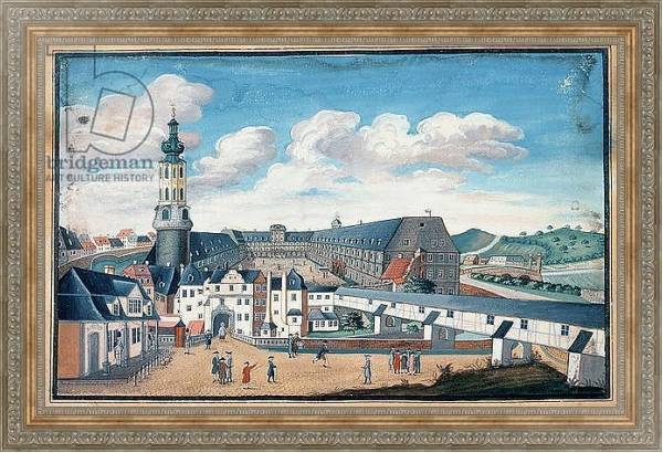 Постер View of Weimar with the Castle of Wilhelmsburg с типом исполнения На холсте в раме в багетной раме 484.M48.310