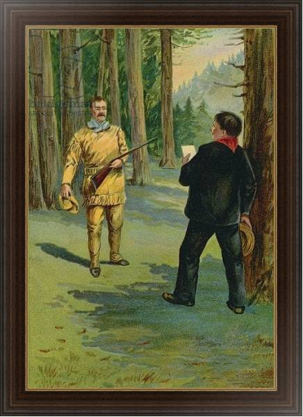 Постер Theodore Roosevelt summoned to the bedside of the dying President с типом исполнения На холсте в раме в багетной раме 1.023.151