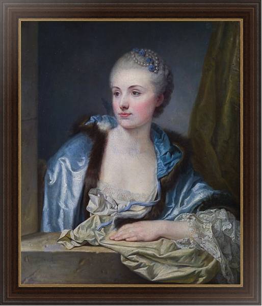 Постер Портрет леди 5 с типом исполнения На холсте в раме в багетной раме 1.023.151