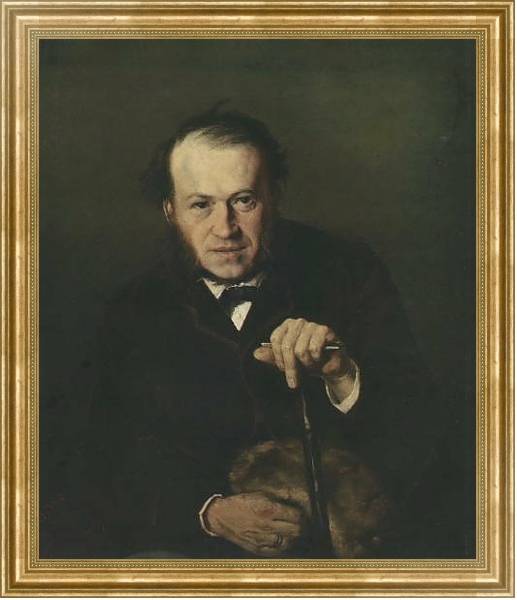 Постер Портрет В.В.Безсонова. 1869 с типом исполнения На холсте в раме в багетной раме NA033.1.051