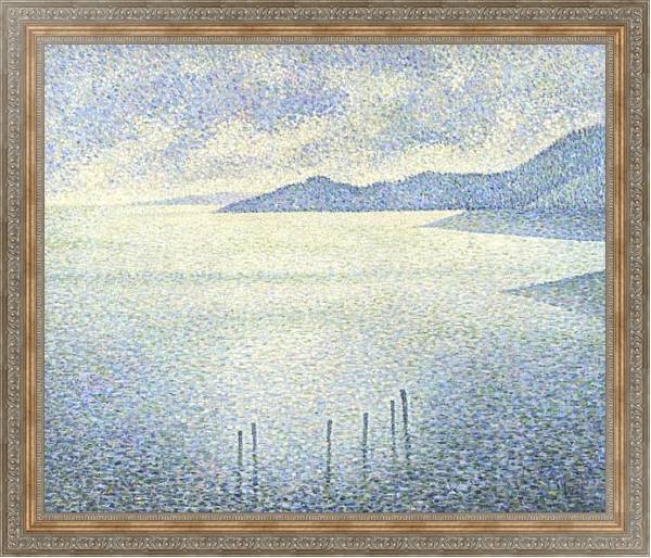 Постер Прибрежный пейзаж с типом исполнения На холсте в раме в багетной раме 484.M48.310