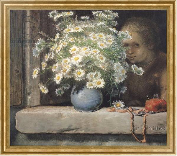 Постер The Bouquet of Margueritas, 1866 с типом исполнения На холсте в раме в багетной раме NA033.1.051