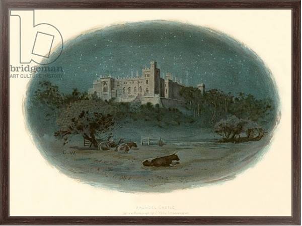 Постер Arundel castle с типом исполнения На холсте в раме в багетной раме 221-02