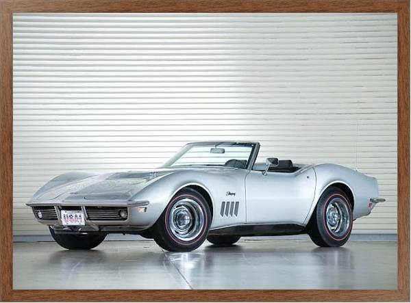 Постер Corvette Stingray L71 427 Convertible (C3) '1969 с типом исполнения На холсте в раме в багетной раме 1727.4310
