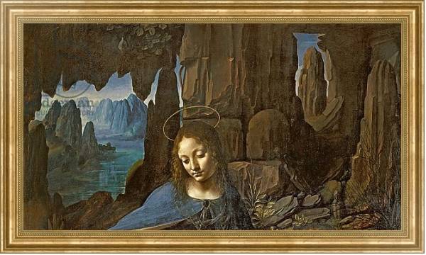 Постер The Virgin of the Rocks, c.1508 с типом исполнения На холсте в раме в багетной раме NA033.1.051