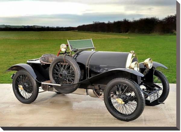 Постер Bugatti Type 18 ''Black Bess'' '1912–14 с типом исполнения На холсте без рамы