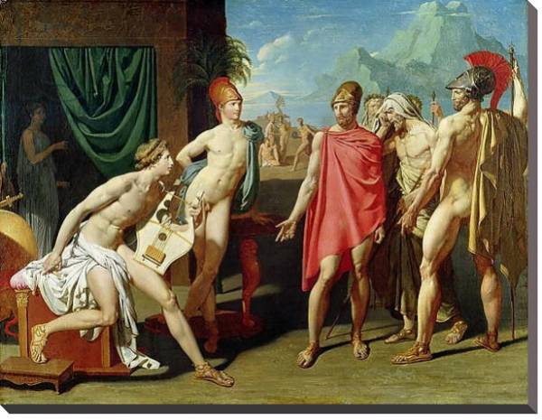 Постер Ambassadors Sent by Agamemnon to Urge Achilles to Fight, 1801 с типом исполнения На холсте без рамы