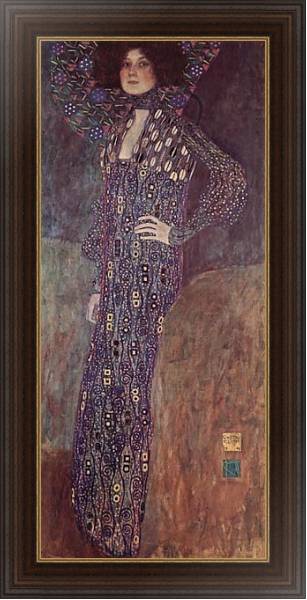 Постер Портрет Эмилии Флёге с типом исполнения На холсте в раме в багетной раме 1.023.151
