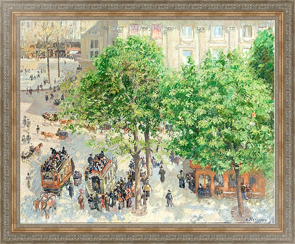 Постер Площадь Французского Театра в Париже с типом исполнения На холсте в раме в багетной раме 484.M48.310