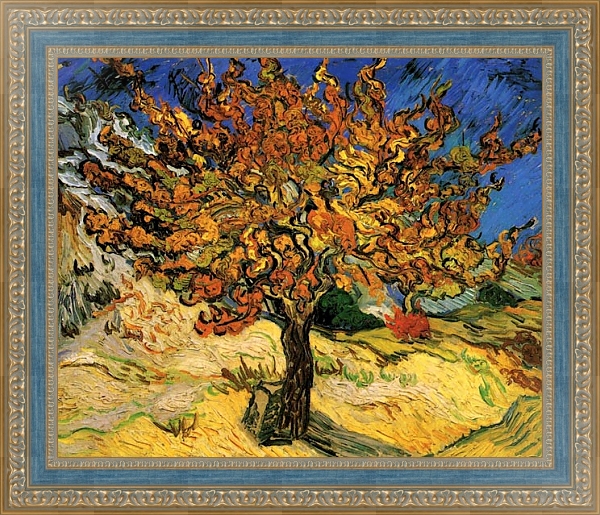 Постер Тутовое дерево с типом исполнения На холсте в раме в багетной раме 484.M48.685