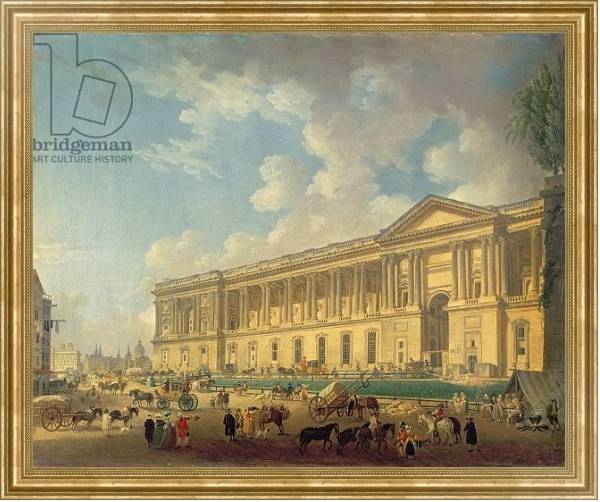 Постер The Colonnade of the Louvre. c.1770 с типом исполнения На холсте в раме в багетной раме NA033.1.051