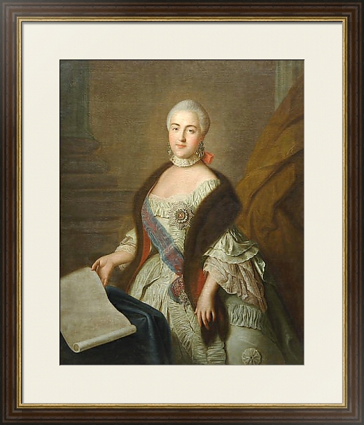Постер Портрет великой княгини Екатерины Алексеевны 3 с типом исполнения Под стеклом в багетной раме 1.023.036