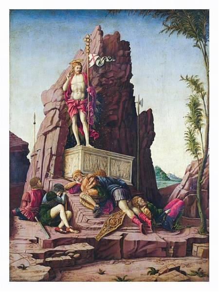 Постер воскрешение с типом исполнения На холсте в раме в багетной раме 221-03