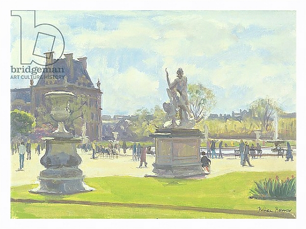 Постер Afternoon in the Tuileries, Paris с типом исполнения На холсте в раме в багетной раме 221-03