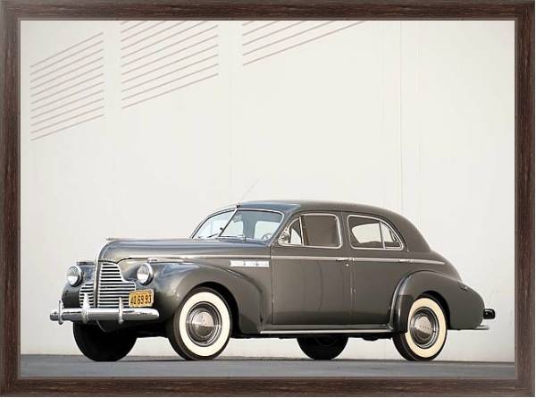 Постер Buick Super Eight 4-door Sedan '1940–42 с типом исполнения На холсте в раме в багетной раме 221-02