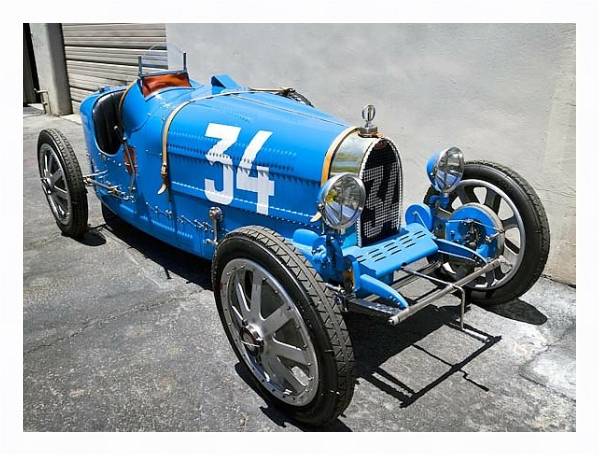 Постер Bugatti Type 37A '1928–30 с типом исполнения На холсте в раме в багетной раме 221-03