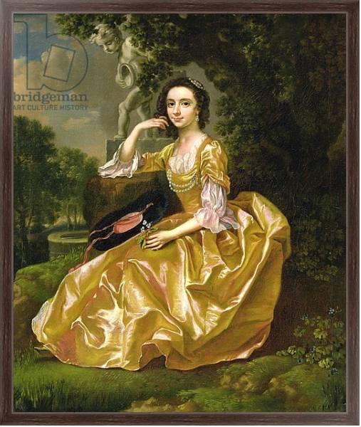 Постер Mrs Mary Chauncey, 1748 с типом исполнения На холсте в раме в багетной раме 221-02