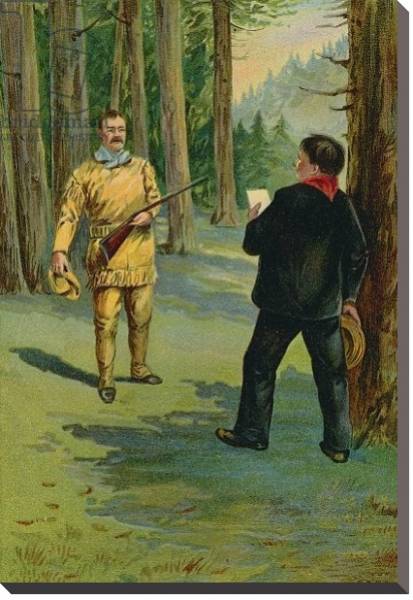 Постер Theodore Roosevelt summoned to the bedside of the dying President с типом исполнения На холсте без рамы