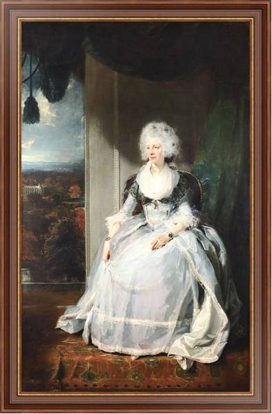 Постер Королева Шарлотта с типом исполнения На холсте в раме в багетной раме 35-M719P-83
