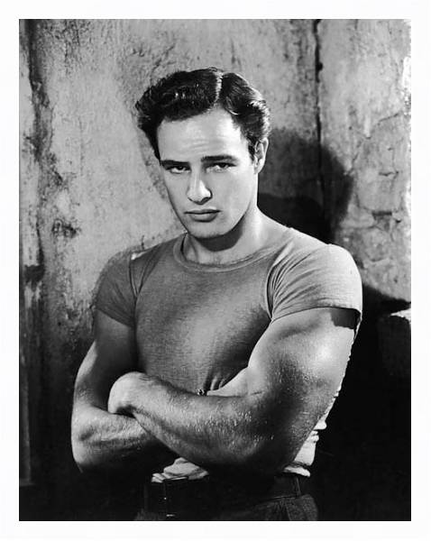 Постер Brando, Marlon (A Streetcar Named Desire) 4 с типом исполнения На холсте в раме в багетной раме 221-03