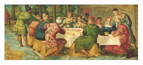 Постер King Belshazzar's Banquet, c.1543/44 2 с типом исполнения На холсте в раме в багетной раме 221-03