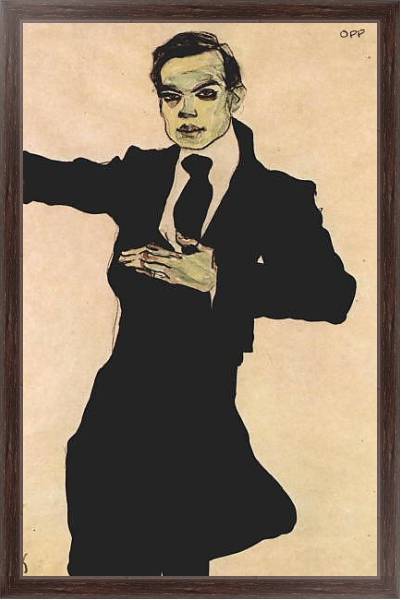 Постер Портрет Макса Оппенгеймера с типом исполнения На холсте в раме в багетной раме 221-02