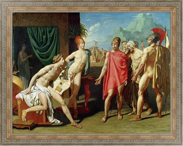 Постер Ambassadors Sent by Agamemnon to Urge Achilles to Fight, 1801 с типом исполнения На холсте в раме в багетной раме 484.M48.310