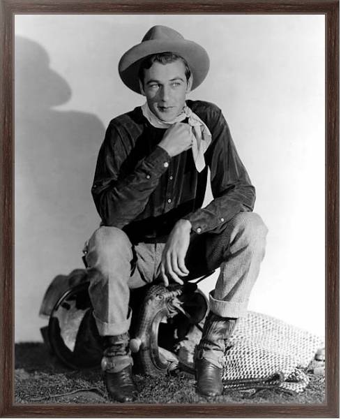Постер Cooper, Gary (Texan, The) с типом исполнения На холсте в раме в багетной раме 221-02