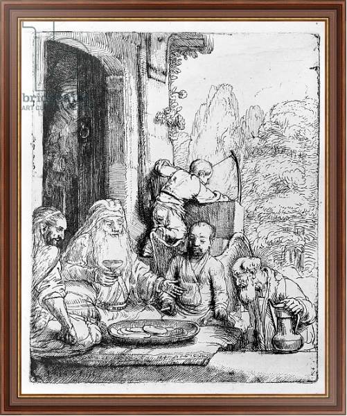 Постер Abraham entertaining the angels, 1656 с типом исполнения На холсте в раме в багетной раме 35-M719P-83