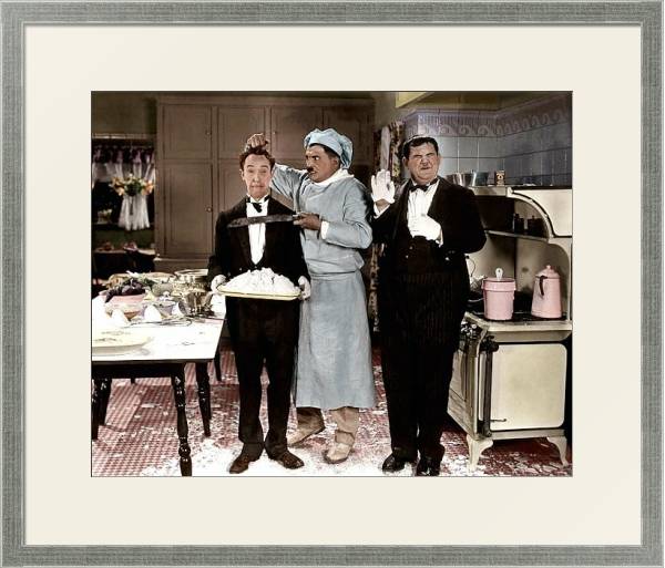 Постер Laurel & Hardy (From Soup To Nuts)C с типом исполнения Под стеклом в багетной раме 1727.2510