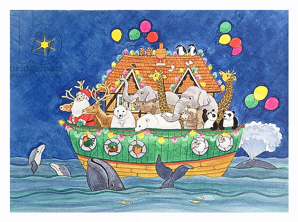 Постер Santa's Ark с типом исполнения На холсте в раме в багетной раме 221-03