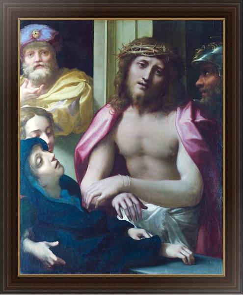 Постер Представление Христа людям 1 с типом исполнения На холсте в раме в багетной раме 1.023.151