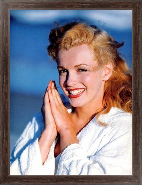 Постер Monroe, Marilyn 39 с типом исполнения На холсте в раме в багетной раме 221-02