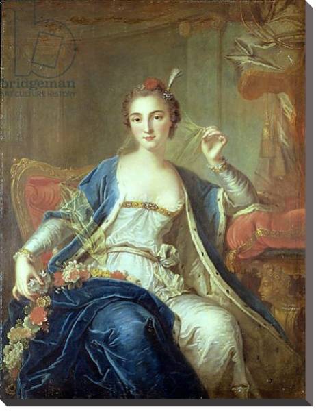 Постер Portrait of Mademoiselle Marie Salle 1737 с типом исполнения На холсте без рамы