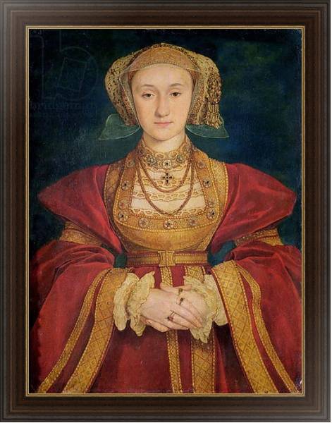 Постер Portrait of Anne of Cleves 1539 с типом исполнения На холсте в раме в багетной раме 1.023.151