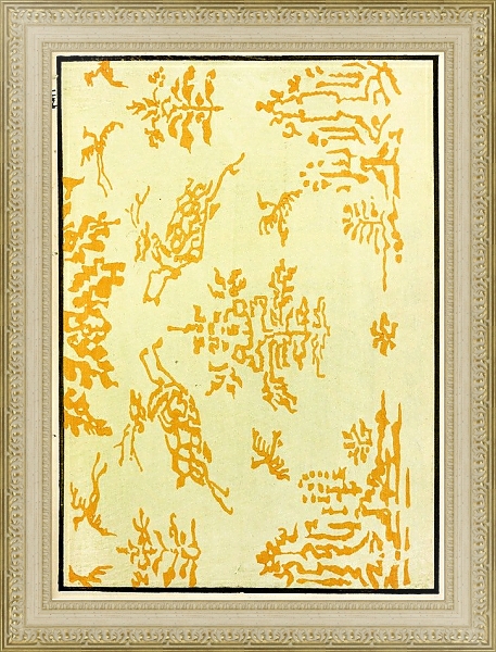 Постер Chinese prints pl.48 с типом исполнения Акварель в раме в багетной раме 484.M48.725